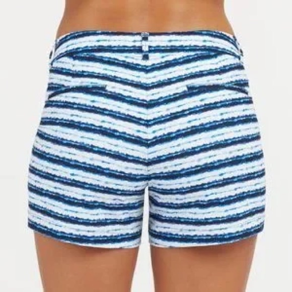 Spanx 4” Painted Stripe Sunshine Shorts New - Picture 3 of 8